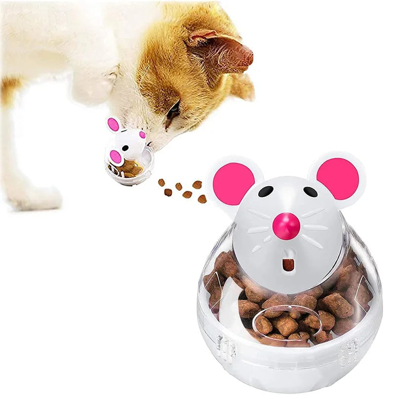 Brinquedo Interativo Para Gatos – Comedouro Tumbler e Dispenser de Petiscos